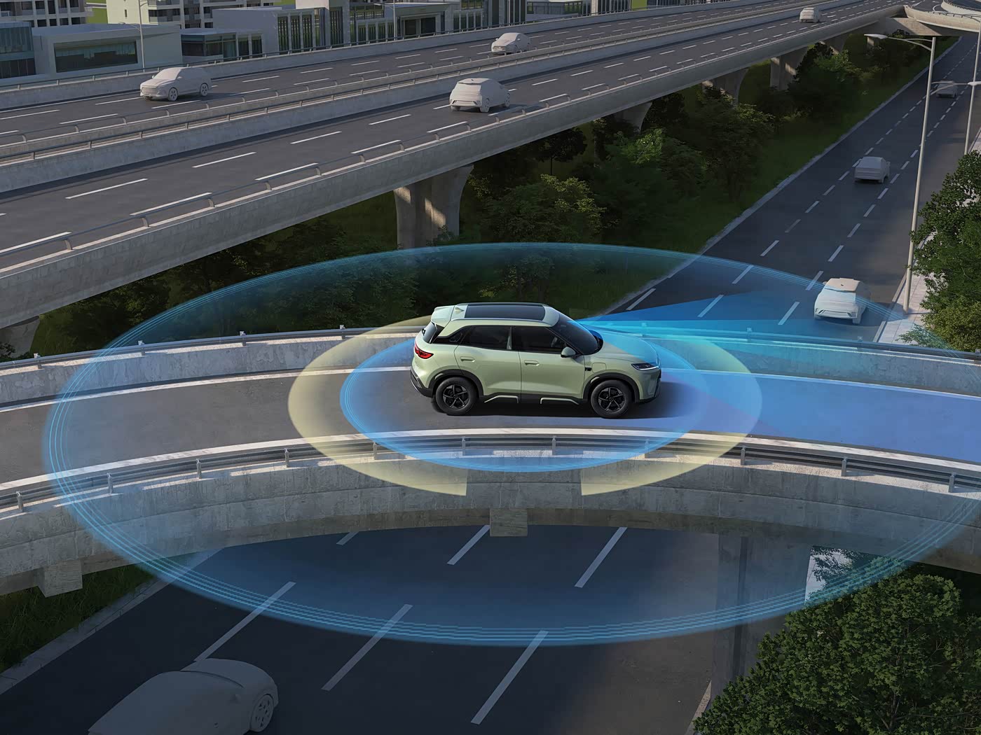 BYD Yuan Up ADAS visualization and 360 camera
