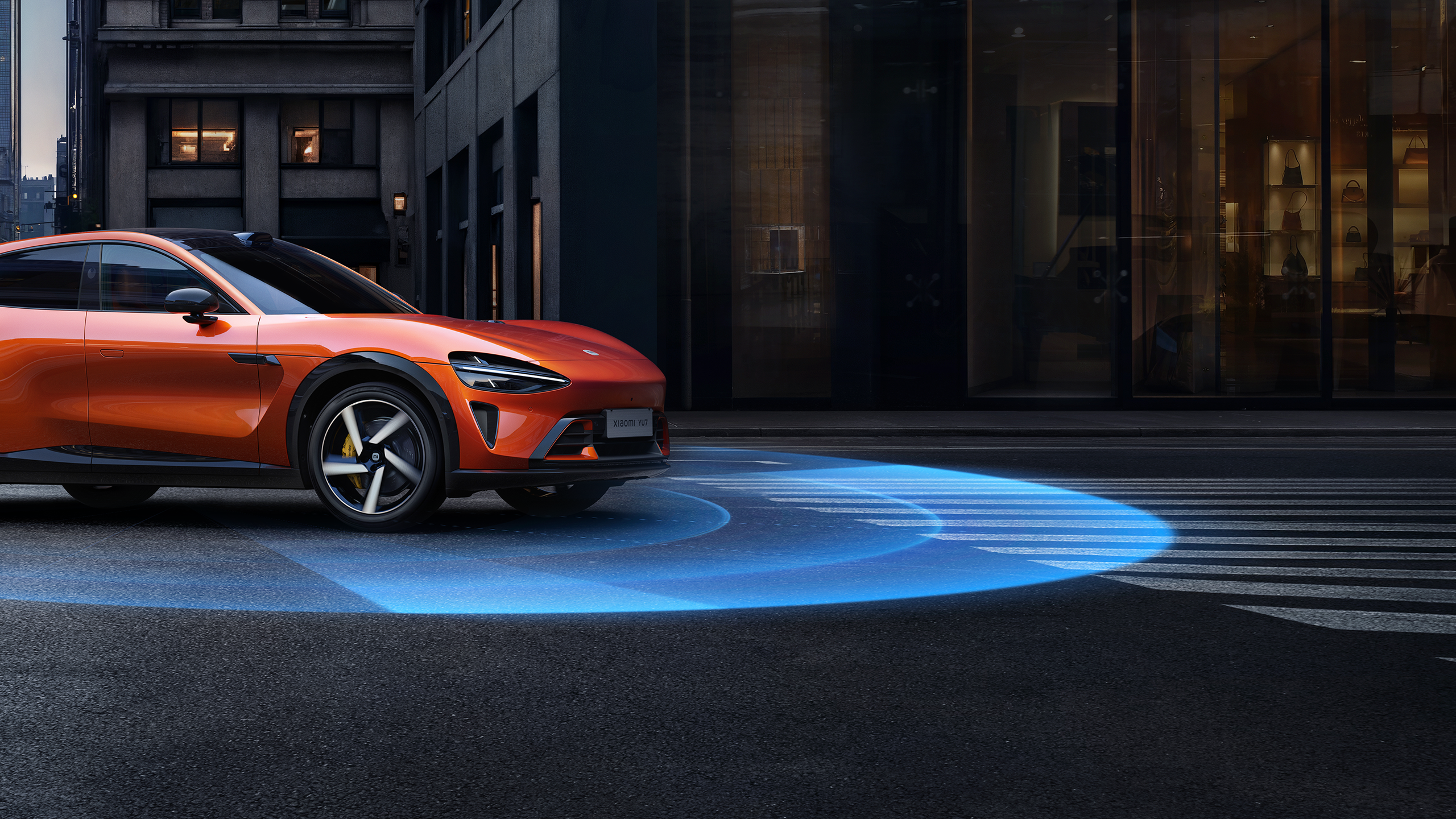 Xiaomi YU7 HAD assisted driving with Thor 700 TOPS and HESAI AT128 LiDAR