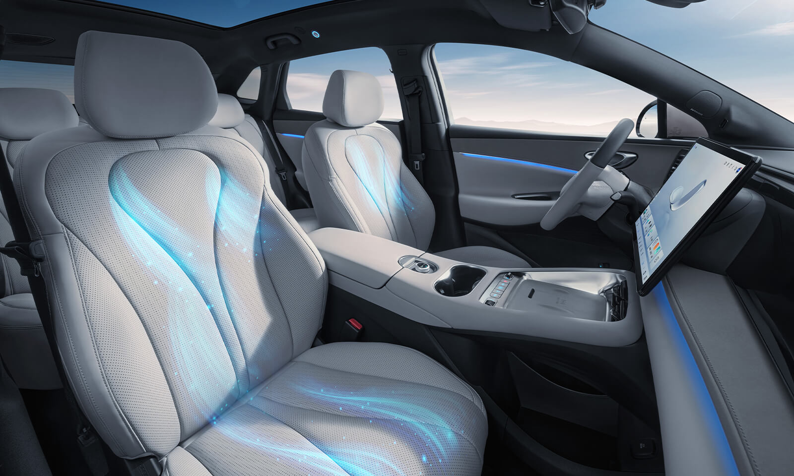 BYD SEALION 6 ADAS safety suite visualized with radar coverage